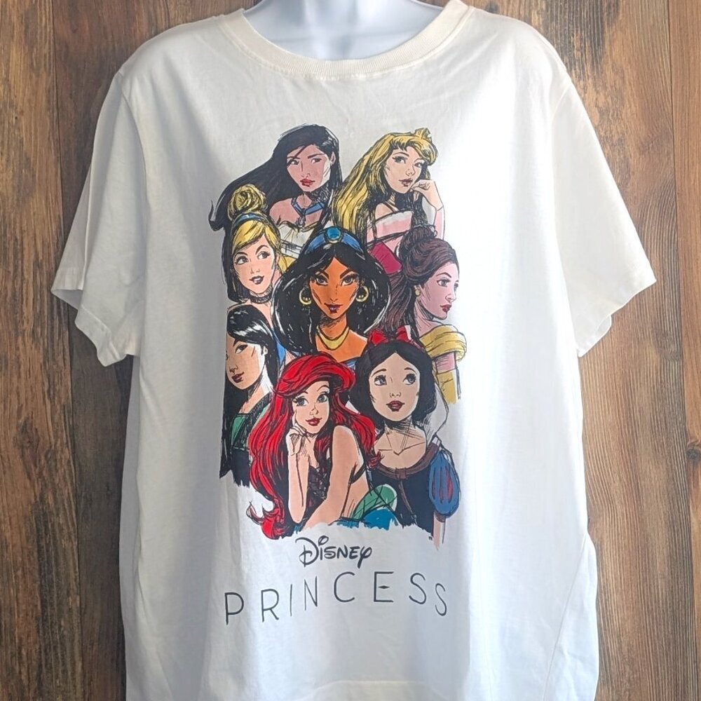 Walt Disney Princess Tee White Aerial Snow White XL